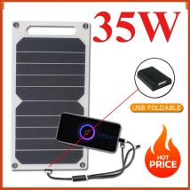 Sunpower 35W Solar Ladegerät Tragbare 5V USB Panel Für Für IPhonePower Bank Camping Hause RV Outdoor Stabile geschenk