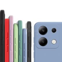 Für Xiaomi Redmi Note 13 Hülle, flüssiges Silikon, schlichtes Gummi, weiche Schutzhülle, Redmi Note 13 Hülle, Redmi Note 13 Pro Plus