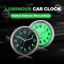 Mini Mode Leuchtende Auto Uhr Autos Interne Stick-On Digital Uhr Mechanik Quarz Uhren Auto Ornament Zubehör
