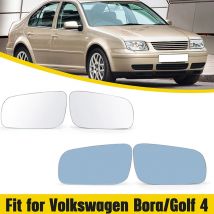 Beheizte Rückspiegel Glas Für VW Jetta Golf MK4 Passat 1999-2004 Blau/Klar Anti-beschlag Abtauen spiegel Glas Auto Zubehör