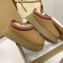 Winter Frau. Schneestiefel 2025, neue Fellhausschuhe für Männer und Frauen, super Mini-warme Mueller-Schuhe, kurze Plüsch-Designermarke, nackte Stiefel