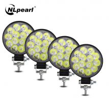 Nlpearl 12V 24V Ha Condotto La Barra 42W Mini HA CONDOTTO LA Luce di Lavoro Faretto Offroad HA CONDOTTO LA Barra Per Jeep Camion 4X4 4WD Auto SUV ATV Faro