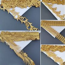 38 Design Can Choose Gold Silver Embroidery Lace Fabric Lace Accessories Dance Clothes Vest Curtain Decoration Lace AC101.iron