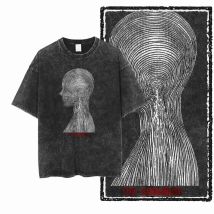G13 Exklusives cooles Herren-T-Shirt mit COOL-Aufdruck aus 100 % Baumwolle |   Acid Washed Streetwear Big Size Vintage O-Ausschnitt Herren T-Shirt