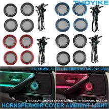 2/8 farben LED Umgebungs Licht Für BMW 3 4 Serie M3 M4 F30 F31 F34 F35 F80 F32 F33 F36 Innen Dekorative Hornspeaker Abdeckung Lampe