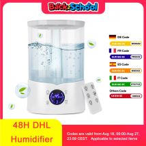 Humidificador, 4 l, dormitorio para habitaciones grandes, difusor de aroma 30 horas, fragancia para dormitorio, habitación infantil, plantas, 300 ml/h, blanco