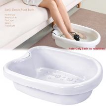 Detox Ionen Fuß Spa Bad Becken Footspa Vibration Massage Pflege Arrays Aqua Fuß Einweichen Eimer Sauna Badewanne ABS Fußbad Eimer