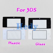 1PCS Glas Kunststoff Spiegel Für 3DS Neue Ersatz Kunststoff Top Front LCD Screen Rahmen Objektiv Abdeckung Für Nintendo 3DS