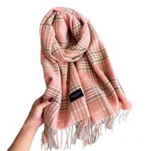 Neck Warmer Scarf For Women Winter Thickened Tassel Pashmina Shawl For Men Faux Cashmere Warps Autumn Elegant Ladies Blanket