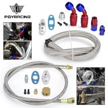 PQY - T3 T4 T3/T4 T70 T66 TO4E Turbo Oil Feed Line Oil Return Line Oil Drain Line Kit blau und rot PQY-TOL21