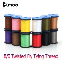 Bimoo 1PC 100m 8/0 filo intrecciato per la costruzione di mosche linea ad alta resistenza per Midge Nymph Streamer esche da pesca alla trota materiale per la costruzione di mosche