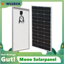 WUZECK 100W Starres Solarmodul China Monokristalline Silizium-Zelle Wasserdicht Solarstrom 100 W Aufladen 12V Camping / Haus /RV Solar Panel Solarpanel 100 Watt