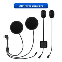 Accesorios para auriculares Lexin para casco Bluetooth Lexin GTX, interfono, conector para auriculares y juego de soporte de montaje