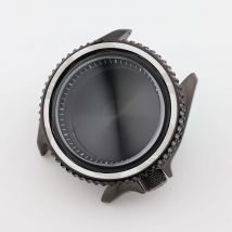 42mm SKX Polished Case Black with Mineral Glass for Seiko Mod NH35 NH36 Men's Mechanical Diver Watches Replacement Part