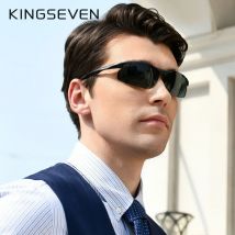 KINGSEVEN Photochrome Aluminium-Sonnenbrille für Herren, Tag und Nacht, Fahrbrille, polarisierte Sonnenbrille, hochwertig, blendfrei