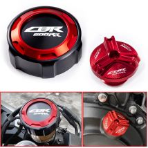 Per HONDA CBR600RR CBR 600 RR 600RR 2007 2008-2023 Moto tappo del serbatoio del liquido dei freni anteriori e porta di riempimento olio motore Accessori