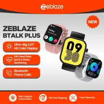 Nuovo Zeblaze Btalk Plus Chiamate vocali Smartwatch Display a colori HD da 2.03 pollici Monitoraggio della salute e del fitness Smart Watch per uomo Donna