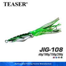 TEASER J108 60g 100g 150g 200g Slow Pitch Jig Köder Inchiku Metall Kopf Octopus Rock jigging Angeln Locken Künstliche Pesca Leure