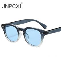 JNPCXI Neue Ins Beliebte Fashion Square Candy Farbe Sonnenbrille Frauen Blau Vintage Nieten Männer Shades UV400