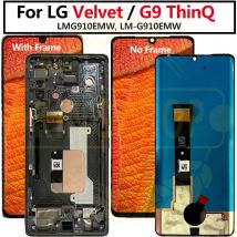 Pantalla lcd de terciopelo para LG G9 ThinQ, montaje de digitalizador con pantalla táctil, repuesto para LG Velvet 5G LMG910EMW, LM-G910EMW