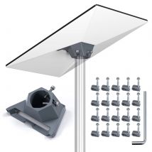 Für Starlink Gen 3 Montagerohradapter mit 20 Clips für Starlink Gen3/V4 Montageplatte Dachmontagesatz Masthalterung