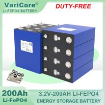 VariCore 3,2 V 200 Ah 3,2 V Lithium-Eisenphosphat-Batterien für Wohnmobile, Wohnmobile, Golfwagen, Off-Road, Solar-Wind-LiFePO4-Batterie, steuerfrei