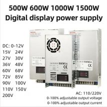 500 W 600 W 1000 W 1500 W Digitalanzeige-Netzteil, einstellbar, 12 V, 15 V, 24 V, 36 V, 48 V, 68 V, 72 V, 85 V, 110 V, 150 V Wechselstrom zu Gleichstrom, industrielle SMPS