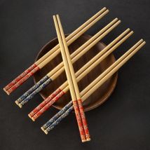 Bambus-Essstäbchen-Set, japanische Sushi-Essstäbchen, Küchenutensilien, Zubehör, natürliches Material, lackfrei, wachsfrei
