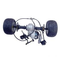 Allrad-Elektro-Kart-Zubehör, ATV, Differential, Scheibenbremse, Wellenantrieb, Hinterachsmotor, Zahnpackung, 6-Zoll-Reifen