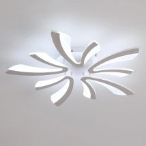 Luz de techo LED, luz de techo de 50W 5625LM, luz de techo moderna para sala de estar, dormitorio, luz blanca fría de 6500K