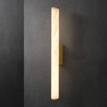 Długi pasek Minimalistyczny Całkowicie miedziany marmurowy kinkiet Nowoczesne światło Luksusowy salon Grand TV Tło Ściana Przedpokój Sypialnia Lampa