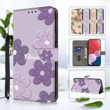 3D Magnetische Flip Leder Brieftasche Fall Für iPhone 17 16 15 14 13 12 11 X Xr Xs 8 7 6 6s Se2 Se3 2022/20 Mini Air Plus Pro Max