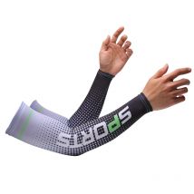 Sportowe rękawy naramienne Ice dla mężczyzn Kolarstwo UV Solar Cuff Oddychająca letnia ochrona przed słońcem Pokrowiec na ramię Drukuj Przeciw oparzeniom słonecznym Długi rękaw