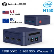 MLLSE G2 Pro Mini-PC Intel Twin Lake N150 Prozessor LPDDR5 12 GB RAM 512 GB ROM Windows 11 Pro WiFi 5 BT5.2 Desktop-Computer