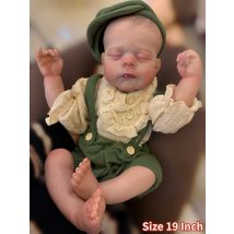 19 Zoll 48 cm Eric Bebe Reborn Puppe handgemachte lebensechte Neugeborene Babypuppe für Kinder Geburtstagsgeschenke