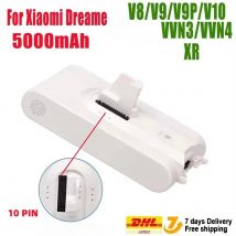 (Origine) Batteria agli ioni di litio da 5000 mAh per Dreame V8 V10Pro V9P XR VVN3 VVN5 Parti per aspirapolvere senza fili portatili Batteria di ricambio