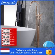 Freistehender Badewannen-Wasserhahn, Badezimmer, Badewanne, Dusche, Umsteller, Bodenmontage,