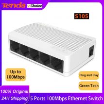 Porte Tenda S105 10/100M rete ad alta velocità Switch Ethernet a 5 porte Desktop 100Mbps supporto