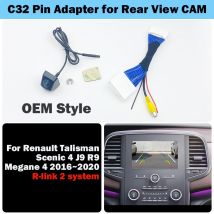 Auto Rückfahrkamera Für Renault Talisman Scenic 4 J9 R9 Megane 4 IV 2016 ~ 2020 R-link 2 system OEM bildschirm