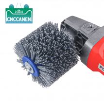 1PCS Ruota Abrasiva Filo Abrasivo Tamburo Ruota di Lucidatura Spazzole Sbavatura Strumento di Lucidatura Per Mobili Legno Adattatore Smerigliatrice Angolare