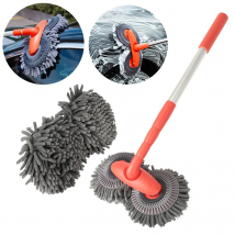 Myjnia samochodowa Mop Piankowa szczotka do mycia Podwójna główka szczoteczki Czyszczenie okien dachowych Konserwacja Trzyczęściowy mop teleskopowy Akcesoria samochodowe