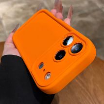 Matte fine hole silicone phone case for iPhone 17 16 15 14 13 12 11 Pro Max Air Plus full shockproof soft back bumper cover