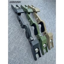 JUNXING B3 Recurve-Bogen-Riser ILF 19 Zoll CNC-gefräster Aluminium-Rechtsgriff für Bogenschießen, Jagd, Recurve-Bogen
