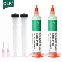 Flusso di saldatura OLK OT-558-ASM originale al 100% senza flusso di saldatura pulito per flusso di saldatura PCB SMD BGA Flusso per siringa senza piombo