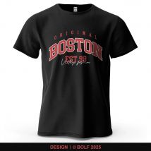 Original Boston bedrucktes Herren-T-Shirt aus 100 % Baumwolle, übergroße Grafik-T-Shirts für Damen, Tops, T-Shirts, lässige Streetwear