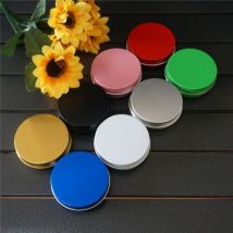60g 60ml Leere Schwarz Runde Aluminium Box Metall Zinn Dosen DIY Kosmetische Creme Gold Grün Nachfüllbar Jar Tee aluminium Topf Container