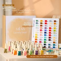 Eleanos Bär 60 stücke hochwertige Gel politur Lack Set 15ml Farbe Gel politur Nail Art Design Ganzes Set Nagel Gel Lerner Kit