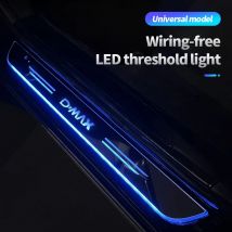 Acryl USB Power Moving LED Willkommen Pedal Auto Verschleiß Platte Pedal Tür-Schwellen Pathway Licht Für Isuzu D-MAX DMAX Auto Zubehör