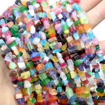 Naturstein unregelmäßige Freiform Aventurin Achate Amazonit Jades Chip Kies Spacer Perlen für Schmuck herstellung DIY Zubehör