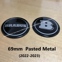 1pcs 69mm Pasted Metal steering wheel horn emblem badge Modification Accessories for BRABUS smart #1 Smart hashtag one B logo